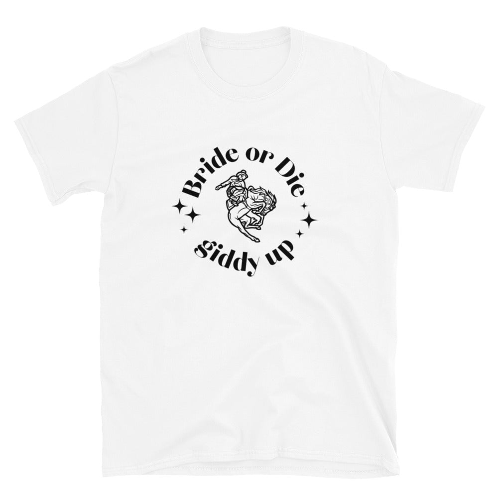 Bride or Die Western Unsiex Tee (White)