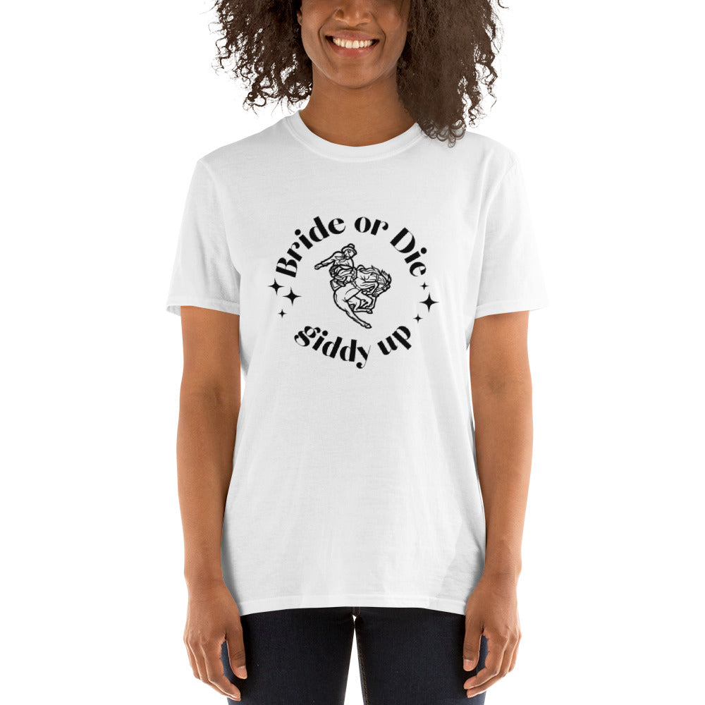 Bride or Die Western Unsiex Tee (White)