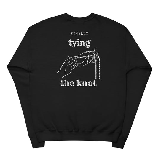 Tying the Knot Unisex fleece sweatshirt